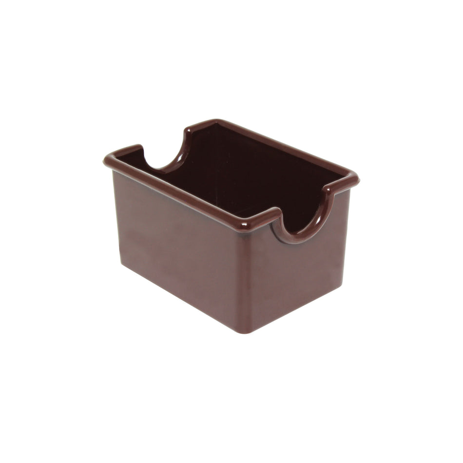 12 Pack 3-1/2" x 2-1/2" x 2", Sugar Packet Holder, Brown Color, Acrylonitrile butadiene styrene