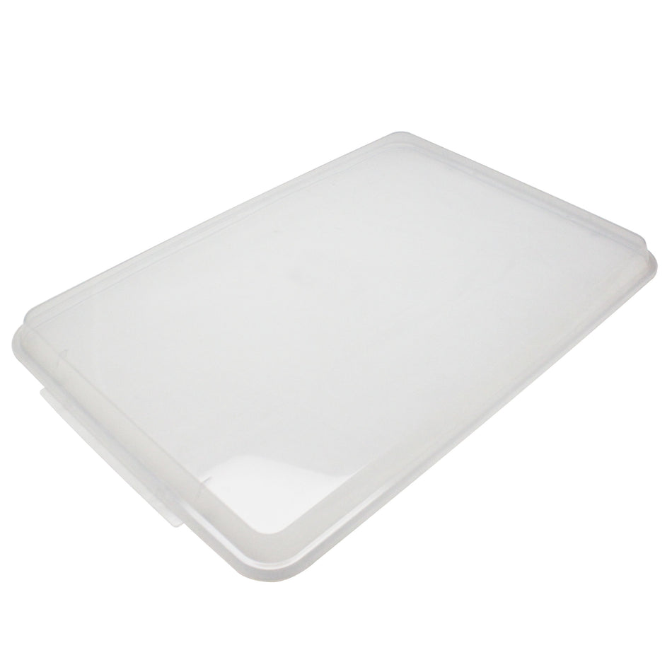 9-1/2" x 13, Quarter Size Sheet Pan Cover, Clear, Polypropylene, No Dishwashing, No Microwave