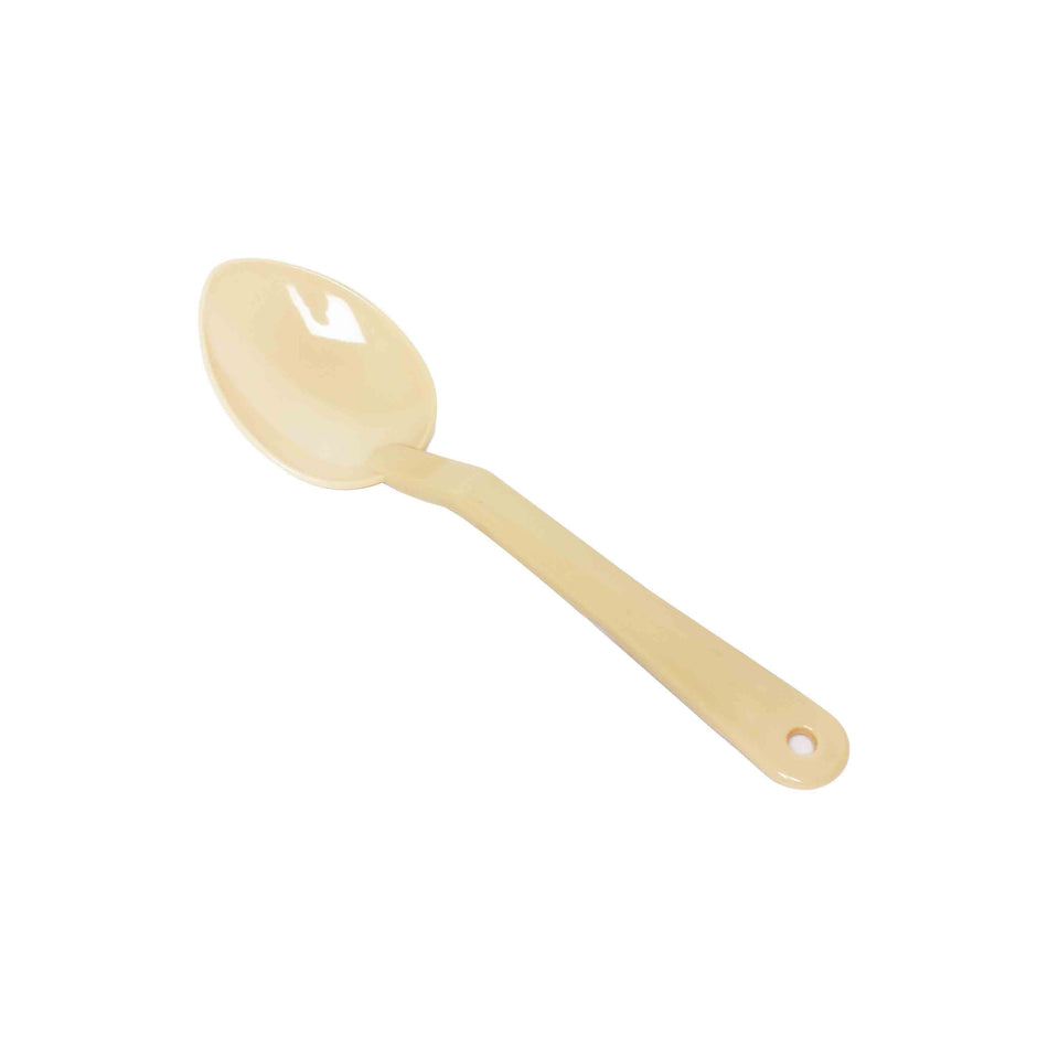12 Pack 13" x 2-7/8" x 1-5/8", Solid Serving Spoon, Beige Color, Polycarbonate, One-Piece, Dishwasher Safe, Break-Resistant, Shatter-Resistant, Color Coded, No Microwave, No Oven, NSF