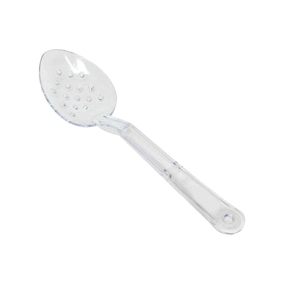 Thunder Group PLSS213CL 13 Inch Perforated Serving Spoon Dishwasher Safe Clear Polycarbonate