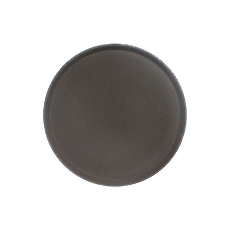 Thunder Group PLST1100BR 11 Inch Diameter Slip Resistant Serving Tray Polypropylene Brown
