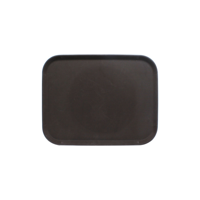 Thunder Group PLST1418BR 14 Inch Brown Slip Resistant Polypropylene Serving Tray