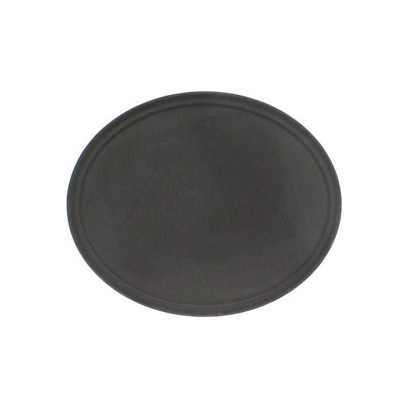 Thunder Group PLST2700BR 22 Inch Slip Resistant Brown Oval Serving Tray Polypropylene