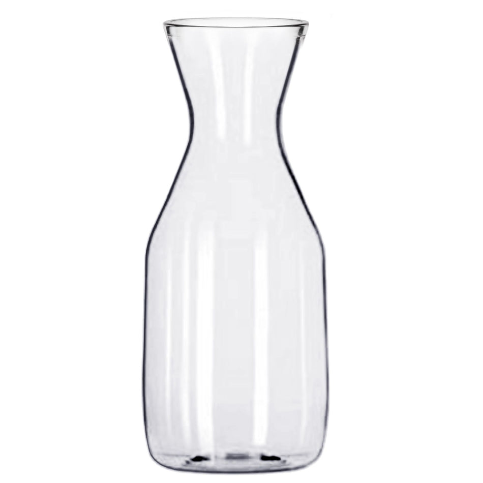 1/2 Liter (17 oz) Traditional Carafe, Clear Color, Polycarbonate, Dishwasher Safe, Break-Resistant, Shatter-Resistant, No Microwave, No Oven