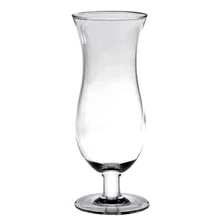 16 oz Hurricane Glass, Clear Color, Polycarbonate, Stemware, Dishwasher Safe, Break-Resistant, Shatter-Resistant, No Microwave, No Oven