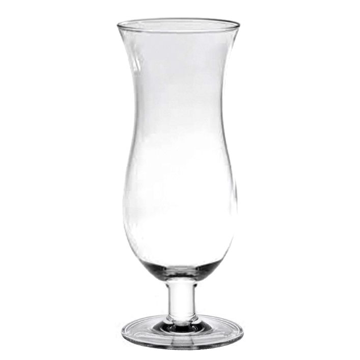 24 oz Hurricane Glass, Clear Color, Polycarbonate, Stemware, Dishwasher Safe, Break-Resistant, Shatter-Resistant, No Microwave, No Oven