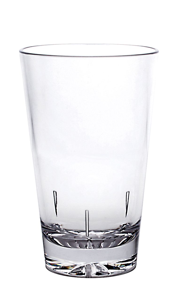 16 oz Mixing Glass, Clear Color, Polycarbonate, Starburst Heavy Base, Patented, Dishwasher Safe, Break-Resistant, Shatter-Resistant, No Microwave, No Oven