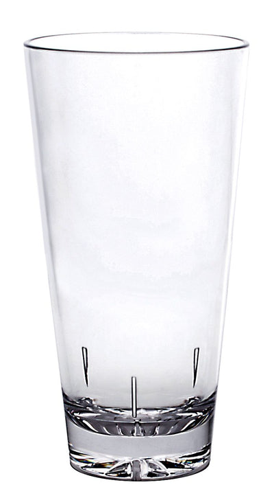 Thunder Group PLTHMG020C 20 Oz Clear Mixing Glass Polycarbonate with Starburst Base