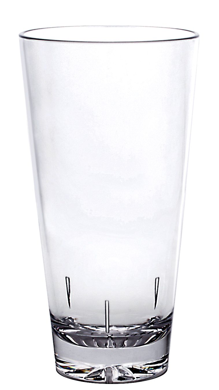 Thunder Group PLTHMG020C 20 Oz Clear Mixing Glass Polycarbonate with Starburst Base