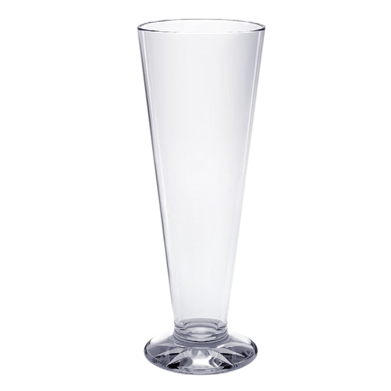 Thunder Group PLTHPS013C 13 Oz Pilsner Glass Clear Polycarbonate Starburst Base