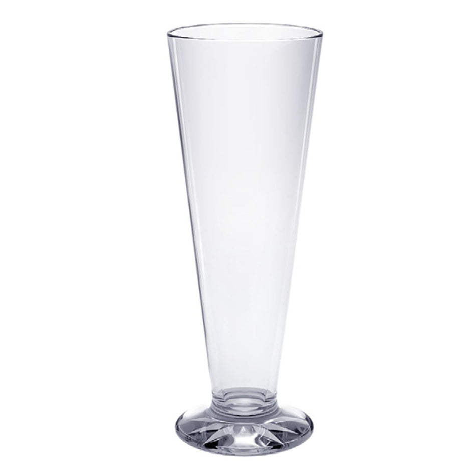 13 oz Pilsner, Clear Color, Polycarbonate, Starburst Heavy Base, Patented, Dishwasher Safe, Break-Resistant, Shatter-Resistant, No Microwave, No Oven
