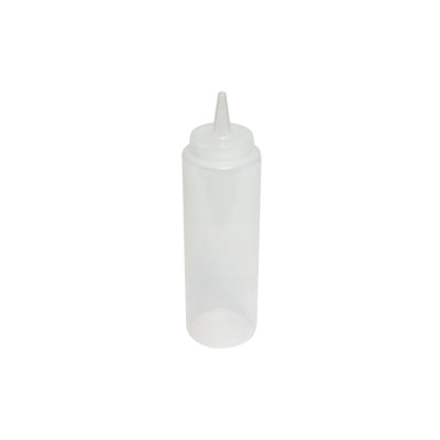 Thunder Group PLTHSB008C 8 Oz Clear Plastic Squeeze Bottle - Condiment Dispenser