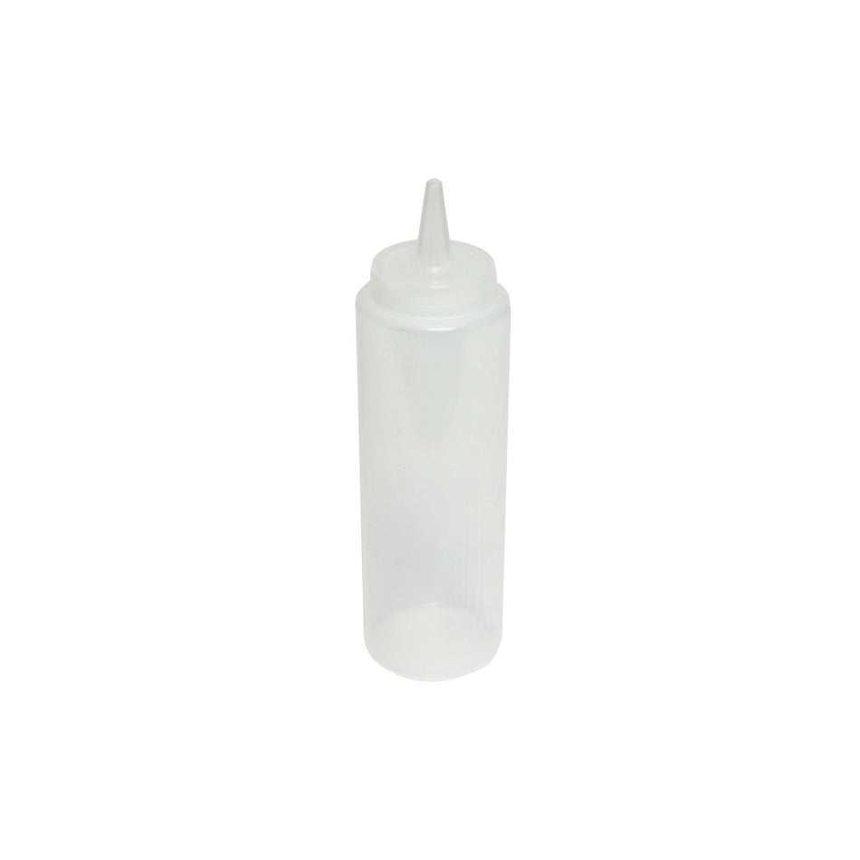 12 Pack 8 oz, 2" Diameter x 7" Height, Squeeze Bottle, Clear Color, Polyethylene Bottle with Polypropylene Cap, Temperature withhold for Cap: 194��F, Easy Cleaning and Refilling, Temperature withhold for Bottle: 158��F