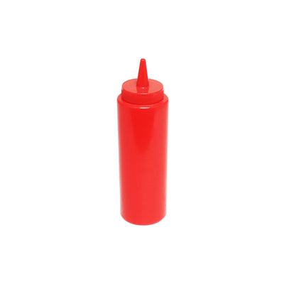 Thunder Group PLTHSB008R 8 Oz Squeeze Bottle Plastic Red 6 Dozen Minimum Order