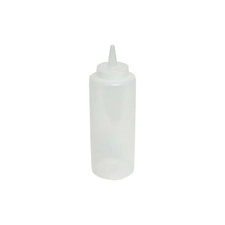 12 Pack 12 oz, 2-4/9" Diameter x 7" Height, Squeeze Bottle, Clear Color, Polyethylene Bottle with Polypropylene Cap, Temperature withhold for Cap: 194��F, Easy Cleaning and Refilling, Temperature withhold for Bottle: 158��F