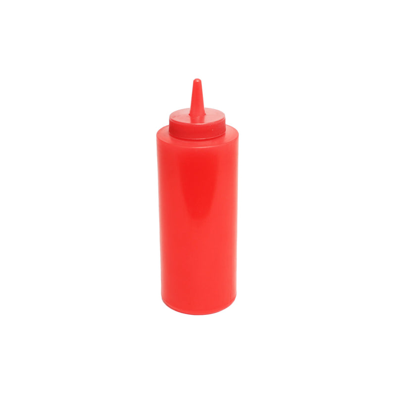 Thunder Group PLTHSB012R 12 Oz Squeeze Bottle Plastic Red 3 Dozen Minimum Order