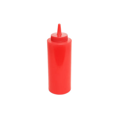 Thunder Group PLTHSB012R 12 Oz Squeeze Bottle Plastic Red 3 Dozen Minimum Order