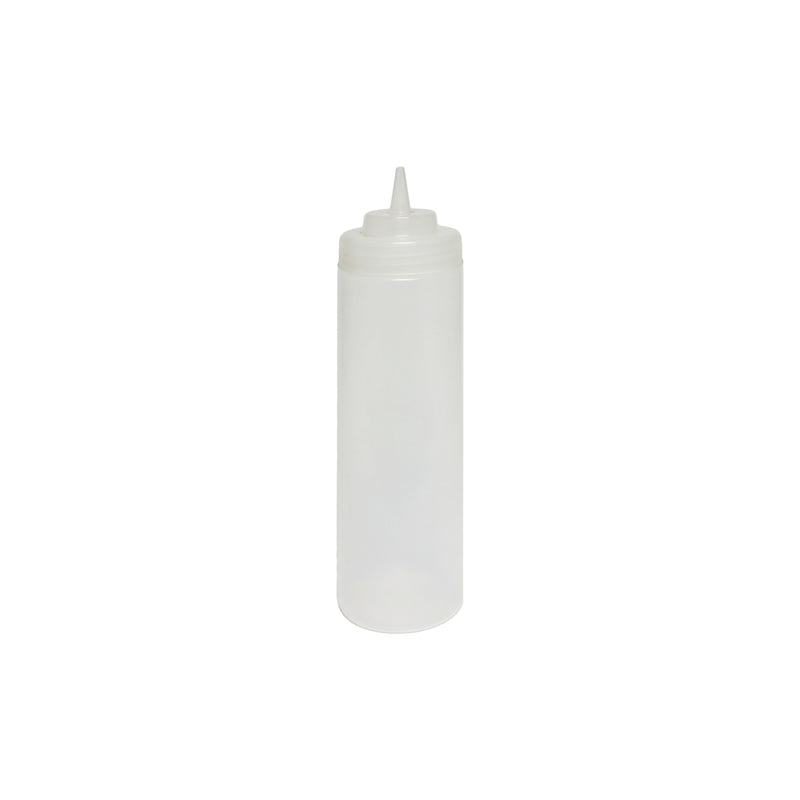 Thunder Group PLTHSB024CW 24 Oz Clear Plastic Squeeze Bottle with Wide Mouth