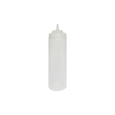 Thunder Group PLTHSB024CW 24 Oz Clear Plastic Squeeze Bottle with Wide Mouth