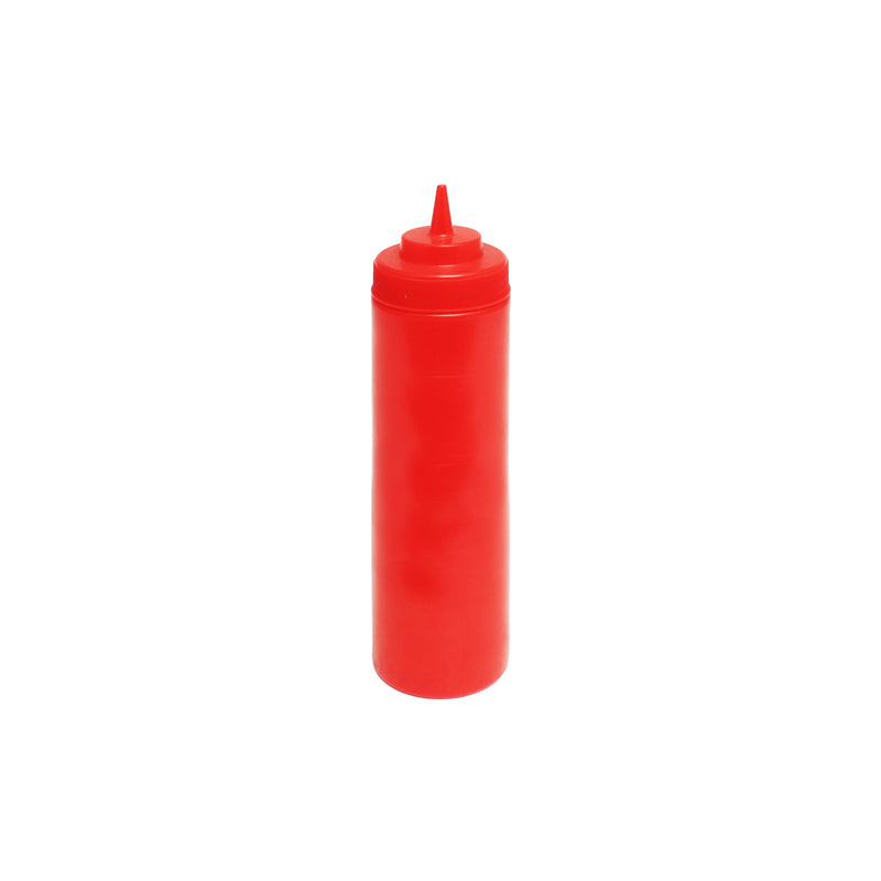 Thunder Group PLTHSB024RW 24 Oz Squeeze Bottle Single Tip Plastic Red