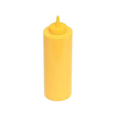 Thunder Group PLTHSB024Y 24 Oz Squeeze Bottle Plastic Yellow - Squeeze Bottle