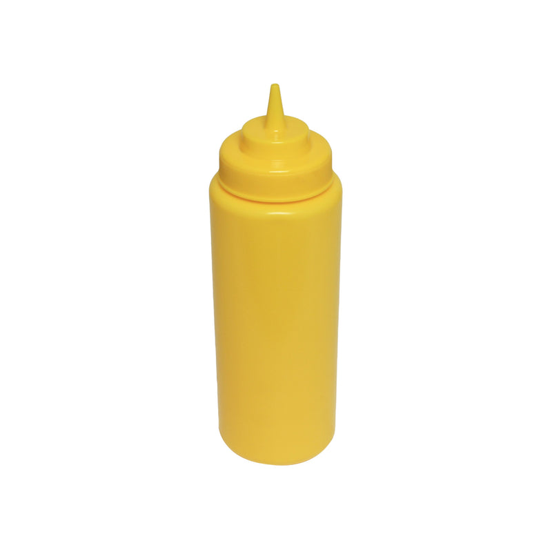 Thunder Group PLTHSB032YW 32 Oz Squeeze Bottle Plastic Yellow - 6 Packs