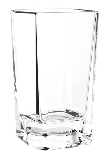 Thunder Group PLTHSG130SC 3 Oz Clear Polycarbonate Square Shot Glass - Heavy Base Break Resistant