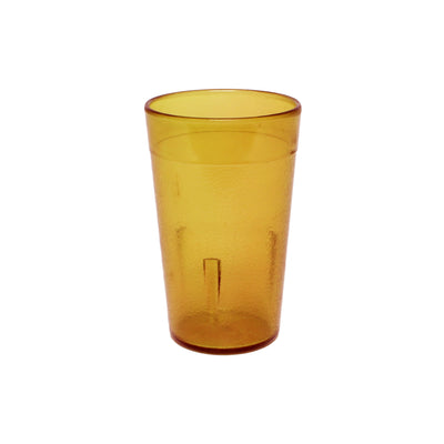 Thunder Group PLTHTB005A 5 Oz. Textured Tumbler Plastic Amber