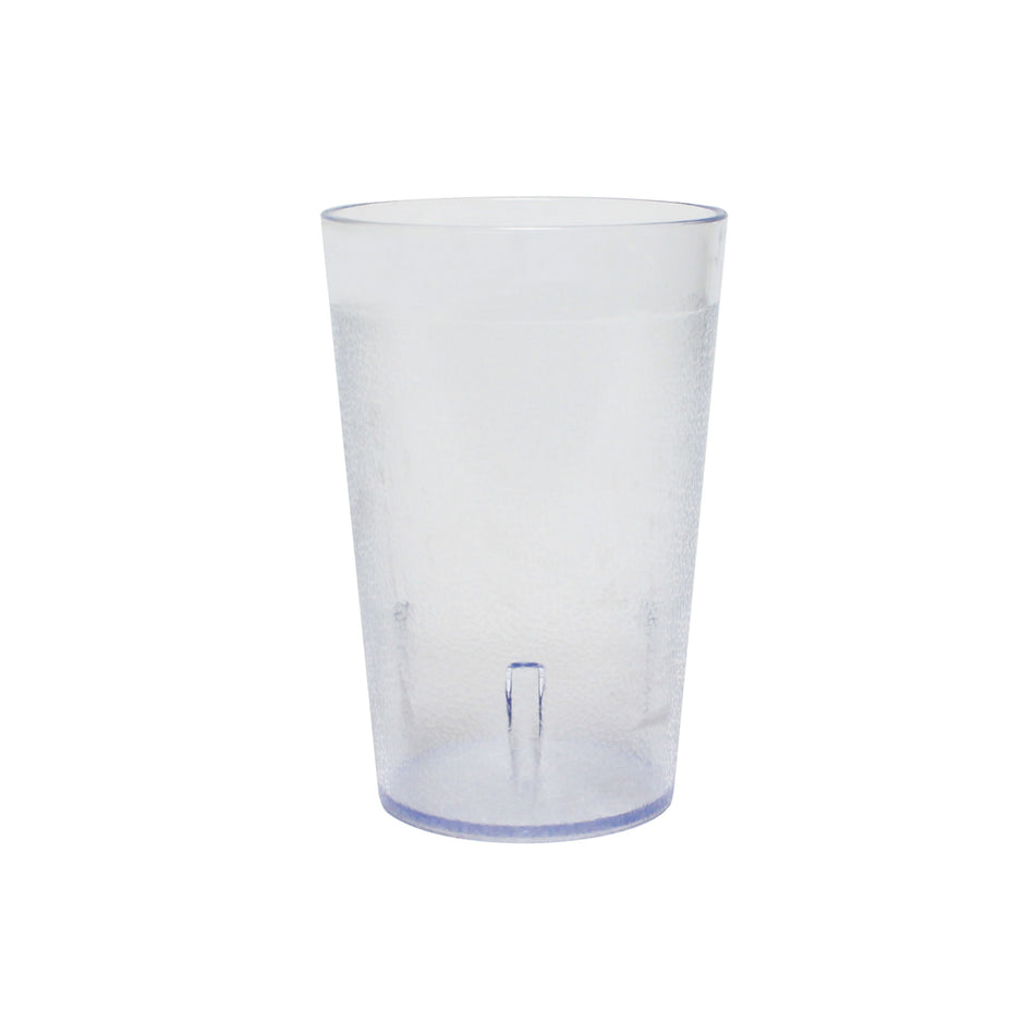 12 Pack 9-1/2 oz, 2-3/4" Diameter x 4-1/4" Height, Traditional Tumbler, Clear Color, Acrylonitrile Styrene, Stackable, Dishwasher Safe