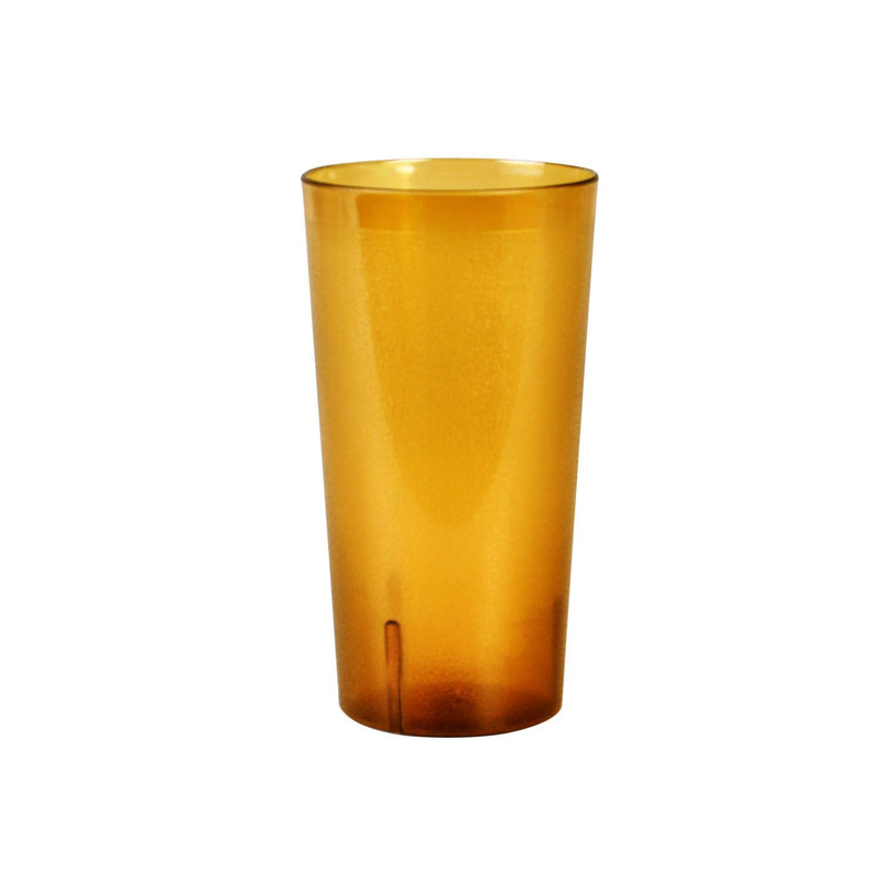 Thunder Group PLTHTB032TA 32 Oz Tumbler Plastic Amber Textured Durable Stackable