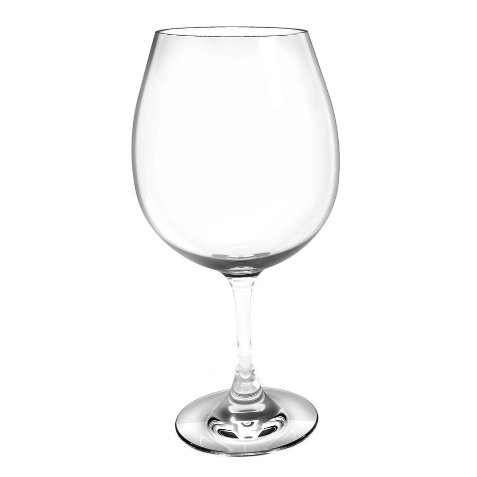 25 oz Red Wine Glass, Clear Color, Polycarbonate, Stemware, Dishwasher Safe, Break-Resistant, Shatter-Resistant, No Microwave, No Oven