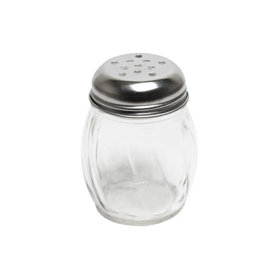 Thunder Group PLTWCS006 6 Oz Cheese Shaker with Stainless Steel Top Clear