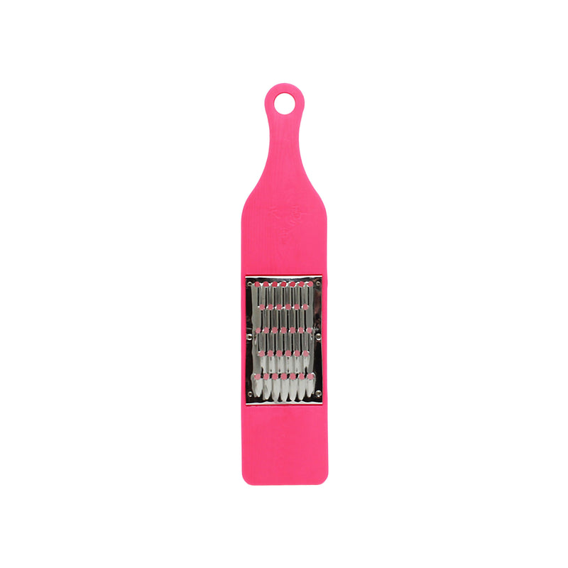 Thunder Group PLVS002 12-1/4 Inch Medium Manual Grater Riveted Stainless Steel Handle Plastic
