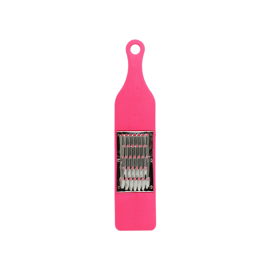 12-1/4" x 2-3/4" Grater riveted on Colored Plastic Handle, Polypropylene with Stainless Steel Blade
