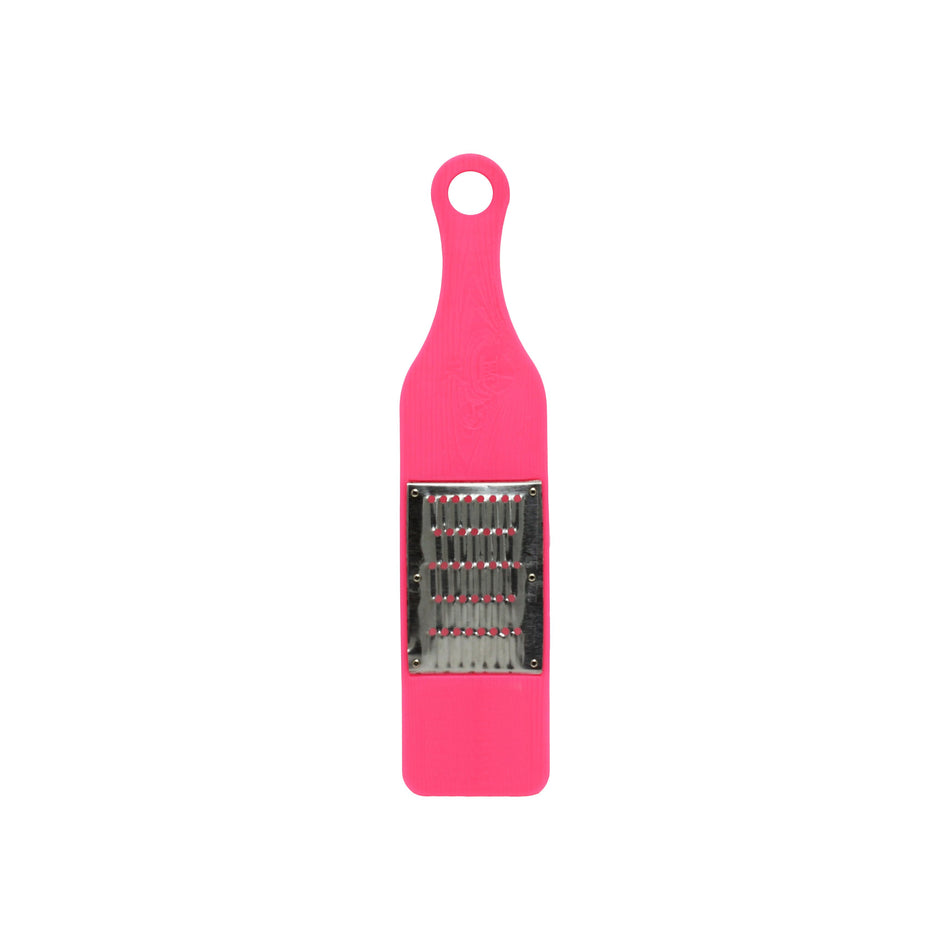 10-1/2" x 2-1/2" Grater riveted on Colored Plastic Handle, Polypropylene with Stainless Steel Blade