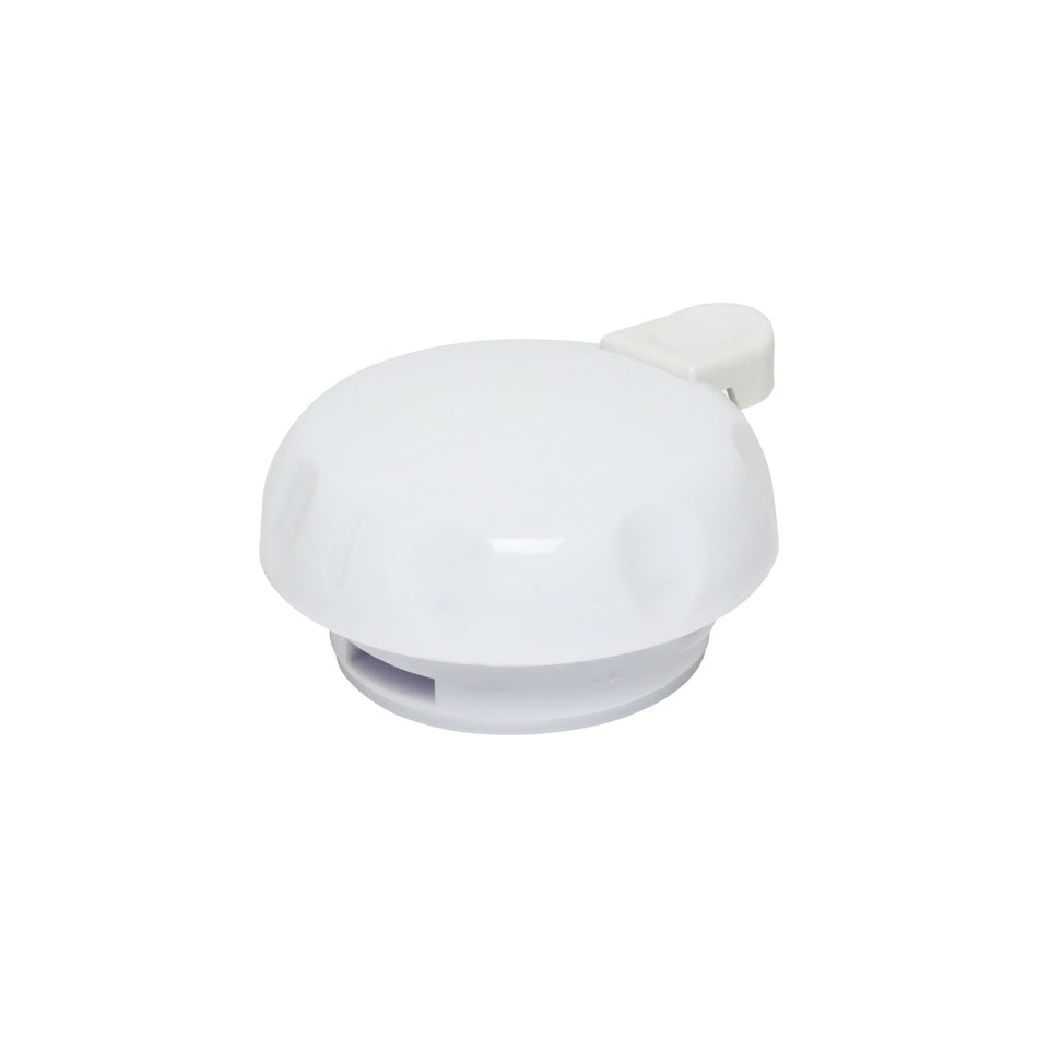 4" Diameter x 2-1/2 Height with 1-1/4" Push Button, Replacement Lid fit PLWS064WT, Acrylonitrile Styrene, Double Wall Construction, No Dishwasher, NSF