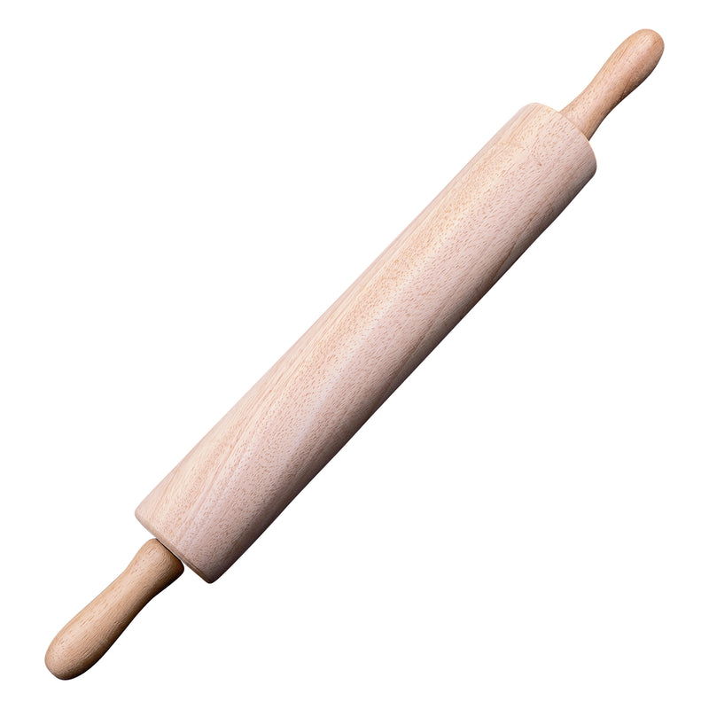 Winco WRP-15 2-3/4 Inch Diameter Rolling Pin Wood with Ergonomic Design
