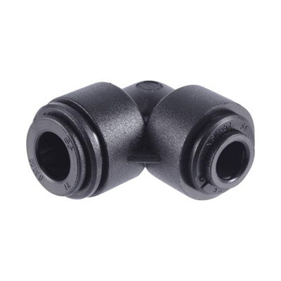 John Guest Black Acetal Reducing Elbow 6mm Tube OD x 4mm Tube OD