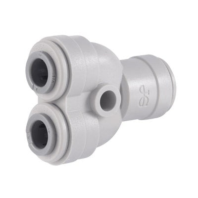 John Guest Gray Acetal Two Way Divider 5/16" Tube OD