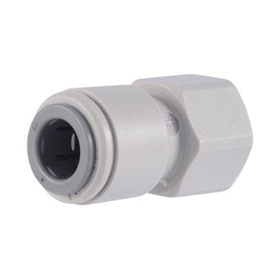 John Guest Gray Acetal Female Connector 5/16" Tube OD x 1/2-16 Uns Thread