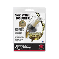 Bar Maid BMP-500RAC 5Oz Liquor Pourer Amber Black Collar in Cocktail Supplies