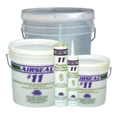 Polymer Adhesives 1-AS11-01G-00, AS11-1(G) - Airseal #11-1 Grey, Premium Water Based Duct Sealant