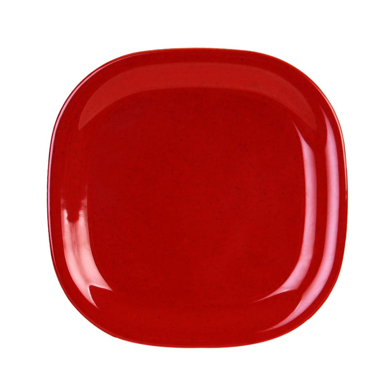 Thunder Group PS3010RD 11 Inch Square Plate Break-Resistant BPA Free Melamine Passion Red