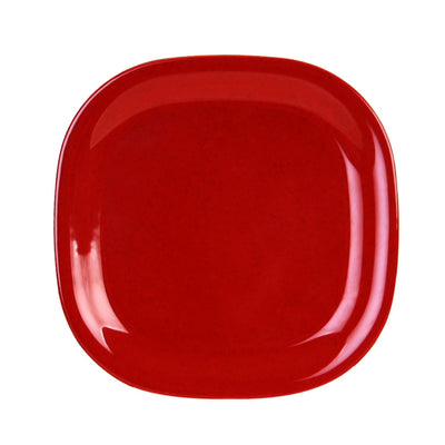 Thunder Group PS3010RD 11 Inch Square Plate Break-Resistant BPA Free Melamine Passion Red