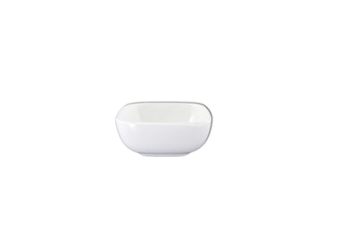 Thunder Group PS3103W 3-1/2 Inch 5 Oz Square Bowl Break Resistant Melamine White