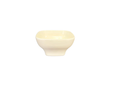 Thunder Group PS3105V 14 Oz Square Bowl Break-Resistant Melamine Beige