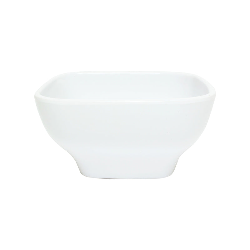 Thunder Group PS3105W 4-3/4 Inch 14 Oz Square Bowl Break Resistant Melamine White