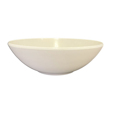 Thunder Group PS3110V 96 Oz Bowl Round Break-resistant Dishwasher Safe Melamine Beige
