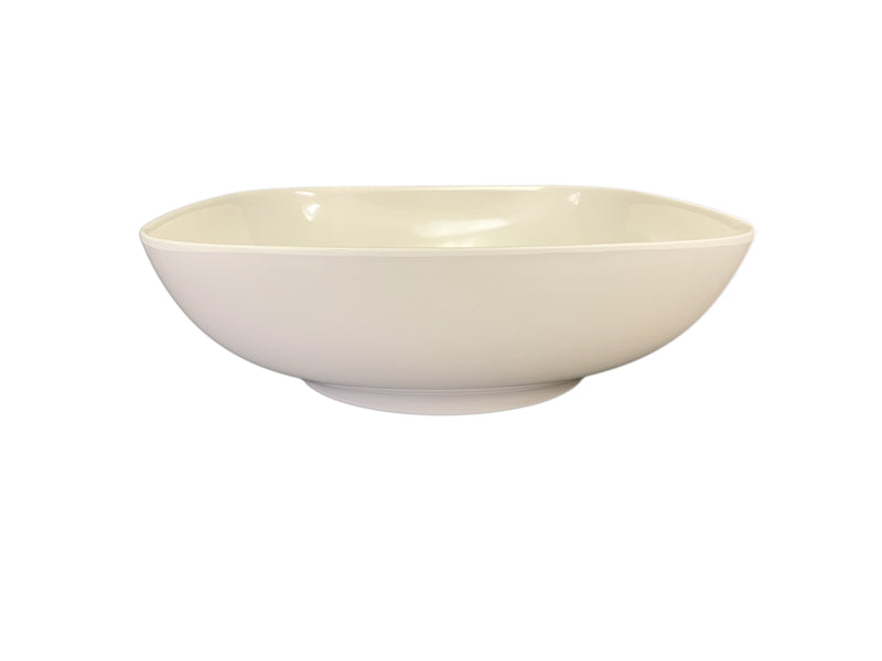 Thunder Group PS3111V 128 Oz Square Bowl Break-Resistant Melamine Beige