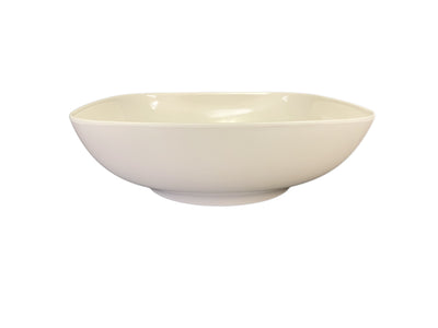 Thunder Group PS3111V 128 Oz Square Bowl Break-Resistant Melamine Beige
